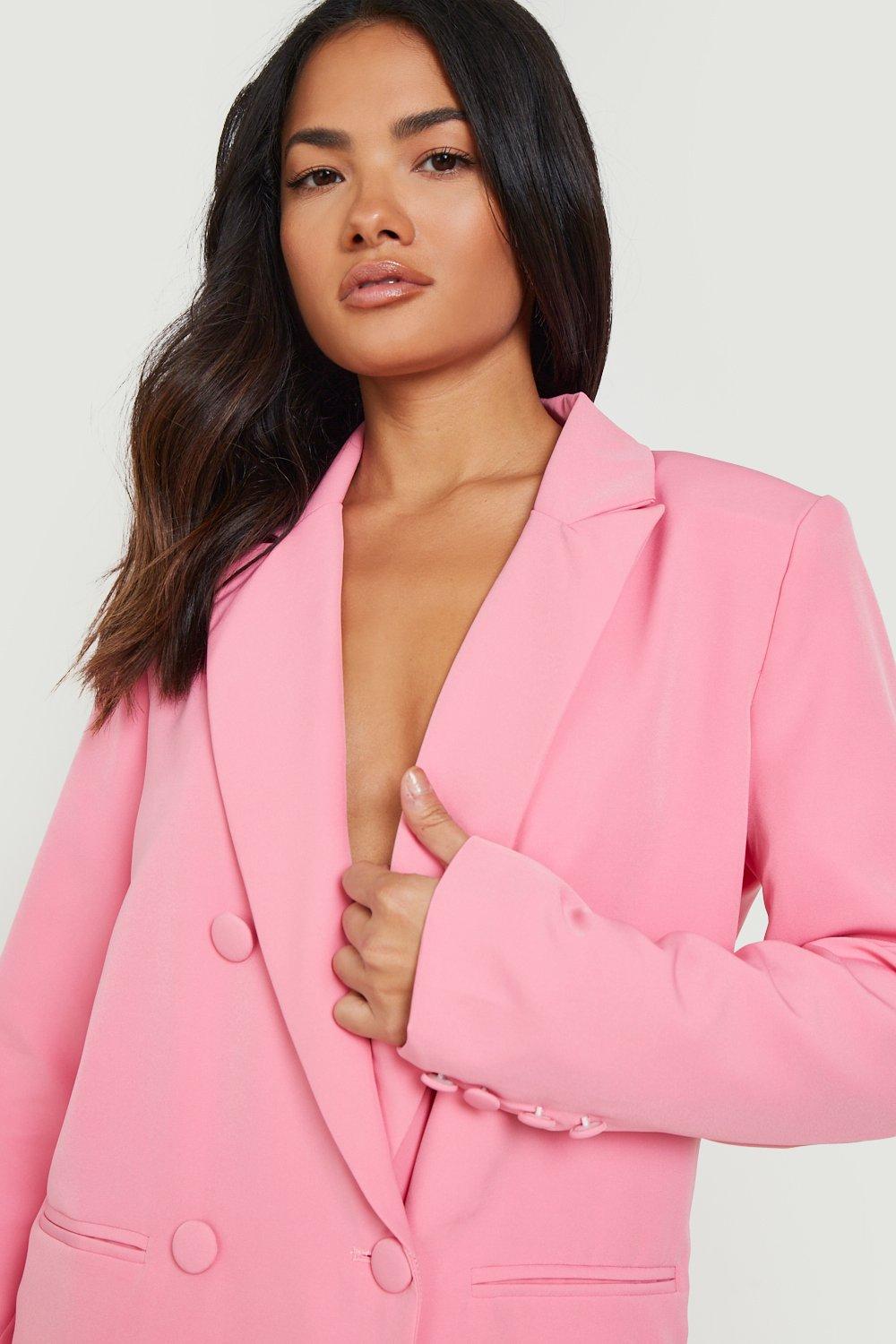 Boohoo pink outlet blazer